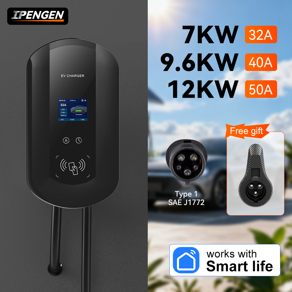 Wallbox Ev - Зарядная станция IPENGEN 32A/40A/50A для электромобилей,